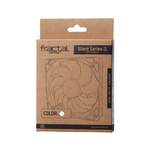 Fractal Design FD-FAN-SSLL-120-WT computer cooling system Computer case Air cooler 4.72" (12 cm) Black, White 1 pc(s)