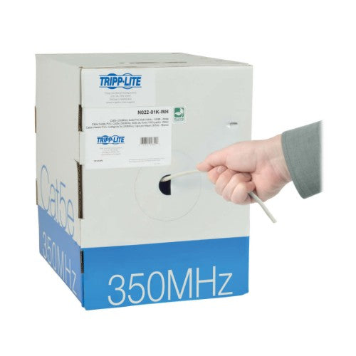 Tripp Lite N022-01K-WH networking cable White 12007.9" (305 m) Cat5e