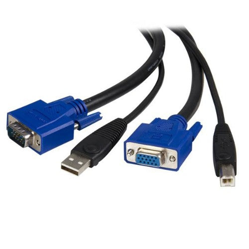 StarTech.com SVUSB2N1_6 KVM cable Black 70.9" (1.8 m)