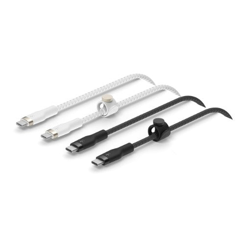 Belkin BoostCharge Pro Flex USB cable USB 2.0 39.4" (1 m) USB C Black, White