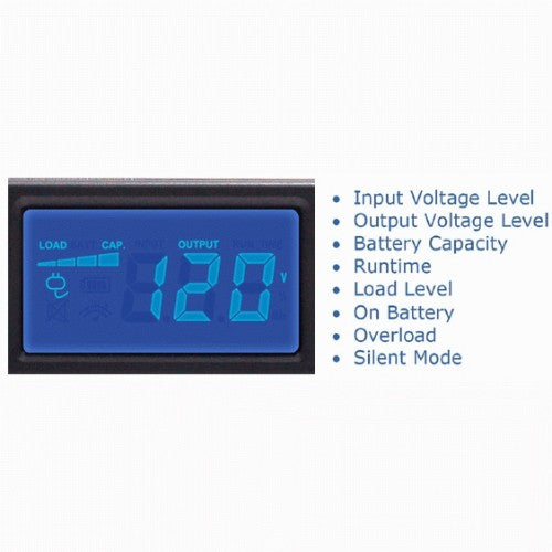 CyberPower OR1000LCDRM1U uninterruptible power supply (UPS) Line-Interactive 1 kVA 600 W
