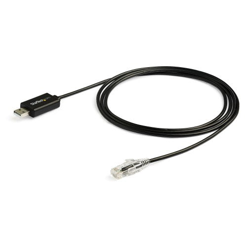 StarTech.com ICUSBROLLOVR cable gender changer RJ-45 USB 2.0 Type-A Black
