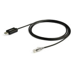 StarTech.com ICUSBROLLOVR cable gender changer RJ-45 USB 2.0 Type-A Black