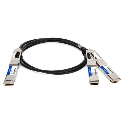 AddOn Networks DAC-Q56DD-2Q56-2M-AO InfiniBand/fibre optic cable 78.7" (2 m) QSFP-DD 2xQSFP56 Black, Silver