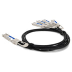 AddOn Networks DAC-Q56DD-4Q28-2M-AO InfiniBand/fibre optic cable 78.7" (2 m) 4xQSFP28 QSFP-DD Black, Silver
