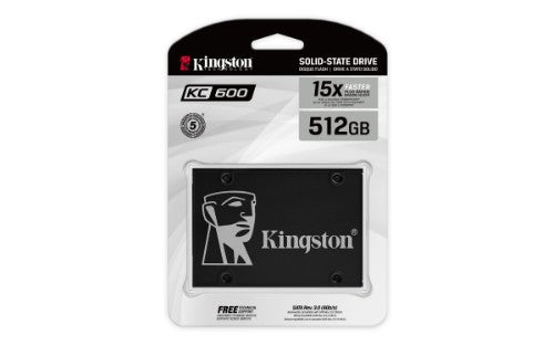 Kingston Technology KC600 512 GB 2.5" Serial ATA III 3D TLC