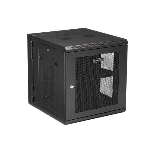StarTech.com RK1224WALHM rack cabinet 12U Wall mounted rack Black