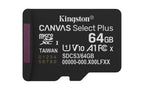 Kingston Technology Canvas Select Plus Gen3 64 GB MicroSDXC UHS-I Class 10