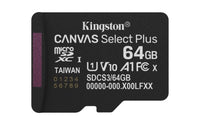 Kingston Technology Canvas Select Plus Gen3 64 GB MicroSDXC UHS-I Class 10