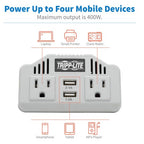 Tripp Lite PV400USB power adapter/inverter Auto 400 W Silver