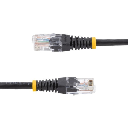 StarTech.com 50 ft Black Molded Category 5e (350 MHz) UTP Patch Cable networking cable 600" (15.2 m)