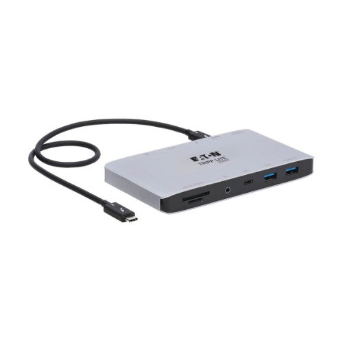 Tripp Lite MTB3-DOCK-03 laptop dock/port replicator Wired Thunderbolt 3 Black, Gray
