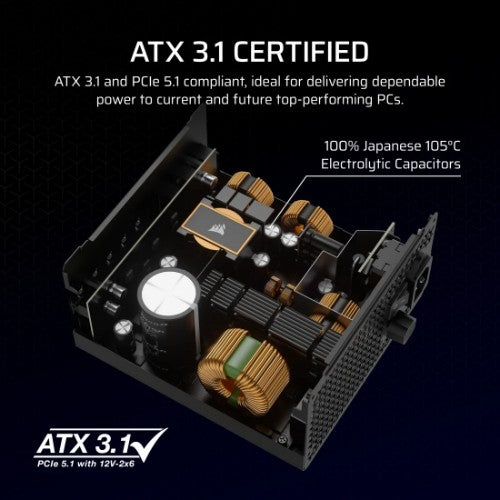 Corsair RM1000x power supply unit 1000 W 24-pin ATX ATX Black