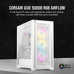 Corsair iCUE 5000D RGB Airflow Midi Tower White
