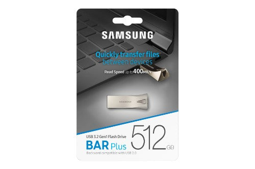 Samsung MUF-512BE3 USB flash drive 512 GB USB Type-A 3.2 Gen 1 (3.1 Gen 1) Silver