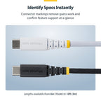 StarTech.com USB2CC10FNCBRWH USB cable USB 2.0 118.1" (3 m) USB C White