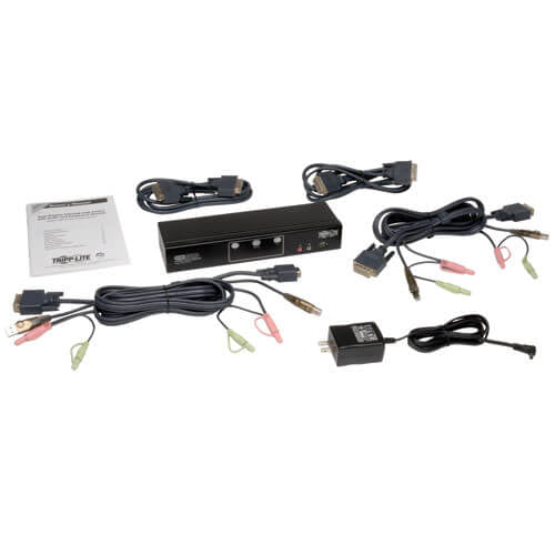 Tripp Lite B004-2DUA2-K KVM switch Black