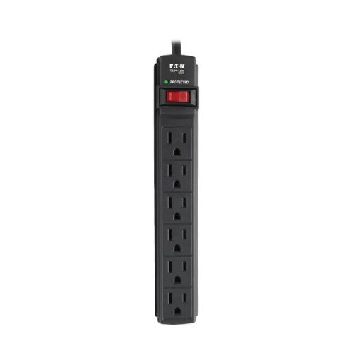 Tripp Lite TLP6B surge protector Black 6 AC outlet(s) 120 V 72" (1.83 m)