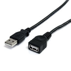 StarTech.com USBEXTAA10BK USB cable USB 2.0 118.1" (3 m) USB A Black