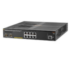 HPE Aruba Networking Aruba 2930F 8G PoE+ 2SFP+ TAA Managed L3 Gigabit Ethernet (10/100/1000) Power over Ethernet (PoE) 1U Gray