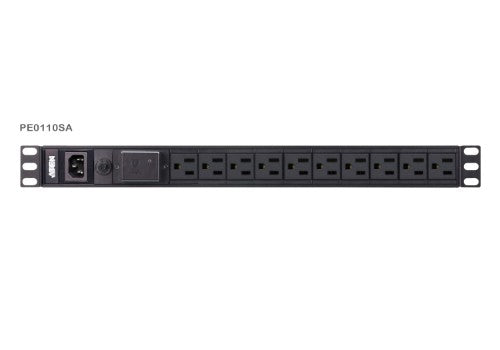 ATEN PE0110SA power distribution unit (PDU) 10 AC outlet(s) 1U Black