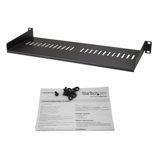 StarTech.com CABSHELF1U7V rack accessory Rack shelf