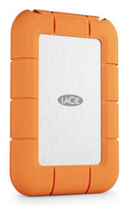 LaCie STND4000400 external solid state drive Thunderbolt technology 4 TB USB Type-C USB4 Gen 3x2 Orange, Stainless steel