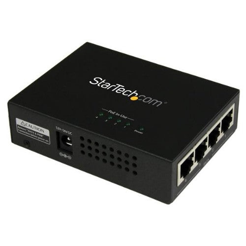 StarTech.com POEINJ4G network extender Network transmitter Black