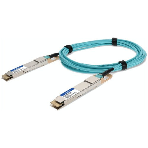AddOn Networks AOC-D-D-400G-1M-AO InfiniBand/fibre optic cable 39.4" (1 m) QSFP-DD Blue