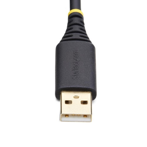 StarTech.com 1P1FFCN-USB-SERIAL serial cable Black 11.8" (0.3 m) USB Type-A DB-9