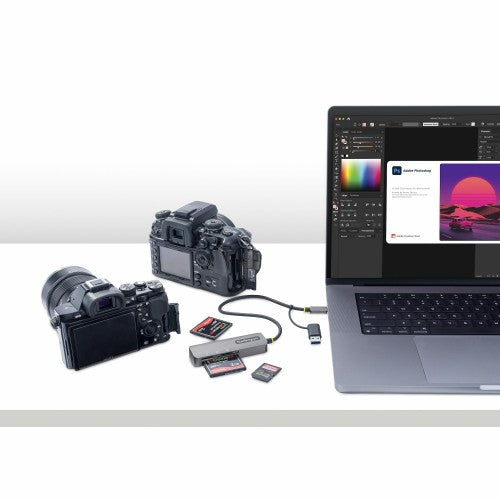 StarTech.com FCREADMICRO3V2 card reader USB 3.2 Gen 1 (3.1 Gen 1) Type-C Gray