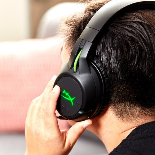 HyperX CloudX Flight - Wireless Gaming Headset (Black-Green) - Xbox