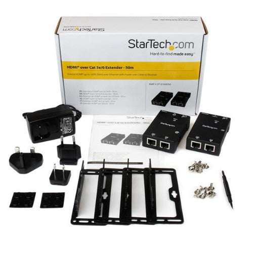 StarTech.com ST121SHD50 AV extender AV transmitter & receiver Black