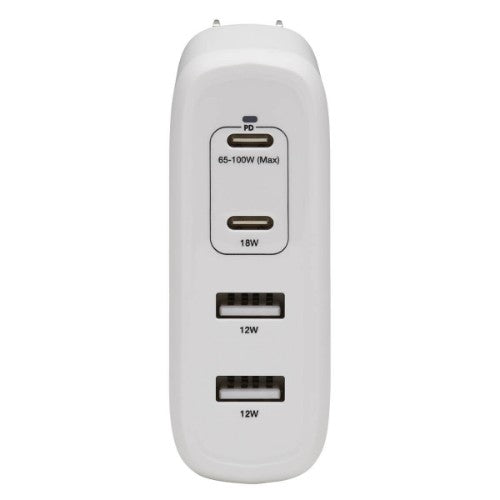 Tripp Lite U280-W04-100C2G mobile device charger Universal White AC Indoor