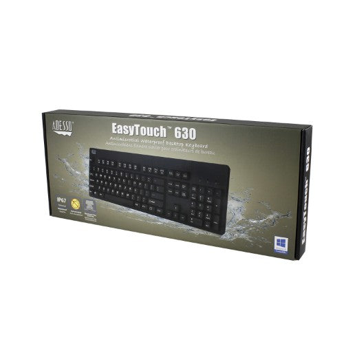 Adesso EasyTouch 630UB keyboard Universal USB QWERTY US English Black