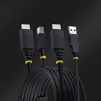 StarTech.com HU12210-KVM-CABLE KVM cable Black 122" (3.1 m)
