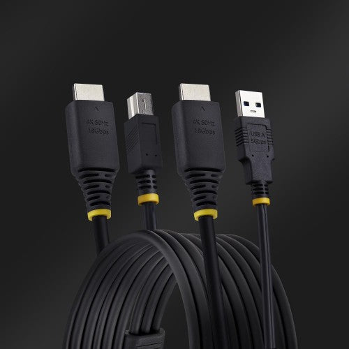 StarTech.com HU12210-KVM-CABLE KVM cable Black 122" (3.1 m)