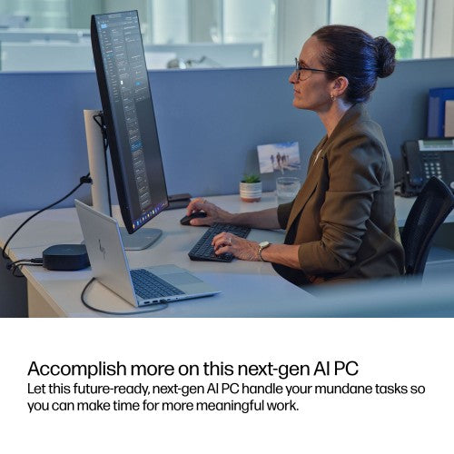 HP EliteBook 6 G1a Next Gen AI PC Wolf Pro Security Edition AMD Ryzen AI 5 PRO 340 Laptop 14" WUXGA 32 GB DDR5-SDRAM 512 GB SSD Wi-Fi 7 (802.11be) Windows 11 Pro Silver