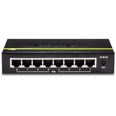 Trendnet TPE-TG82G network switch Unmanaged Gigabit Ethernet (10/100/1000) Power over Ethernet (PoE) Black