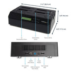 StarTech.com SATDOCK4U3RE media duplicator HDD duplicator Black 3 copies