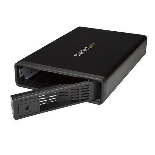 StarTech.com S351BMU33ET storage drive enclosure HDD enclosure Black 3.5"