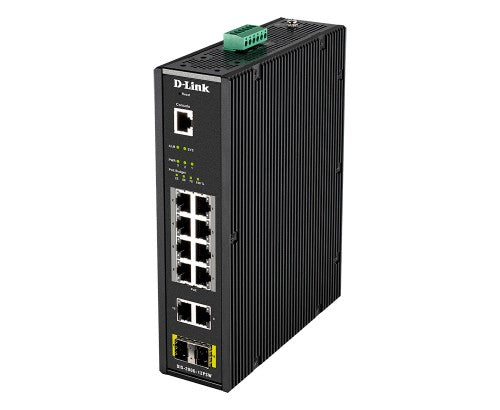 D-Link DIS-200G-12PSW network switch Managed L2 Gigabit Ethernet (10/100/1000) Power over Ethernet (PoE) Black
