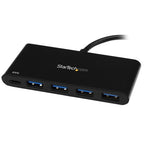 StarTech.com HB30C4AFPD interface hub USB 3.2 Gen 1 (3.1 Gen 1) Type-C 5000 Mbit/s Black