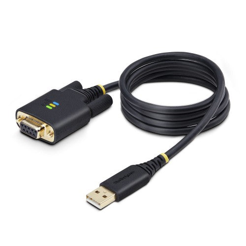 StarTech.com 1P3FFCNB-USB-SERIAL serial cable Black 39.4" (1 m) USB Type-A DB-9