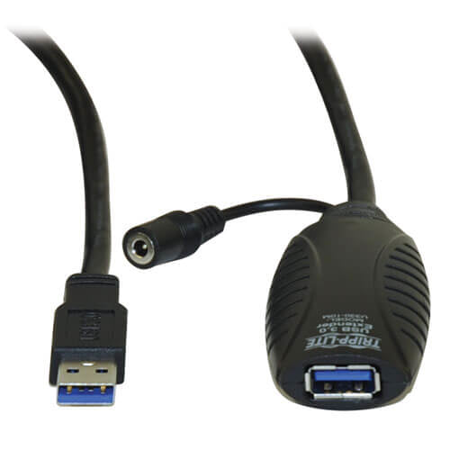 Tripp Lite U330-10M USB cable USB 3.2 Gen 1 (3.1 Gen 1) 393.7" (10 m) USB A Black