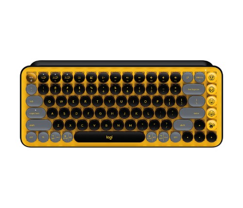 Logitech 920-010707 keyboard Universal Bluetooth English Black, Gray, Yellow