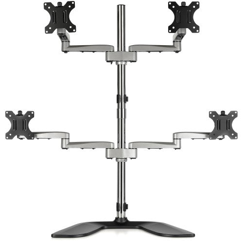 StarTech.com ARMQUADSS monitor mount / stand 32" Desk Black, Silver