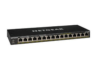 NETGEAR GS316PP Unmanaged Gigabit Ethernet (10/100/1000) Power over Ethernet (PoE) Black