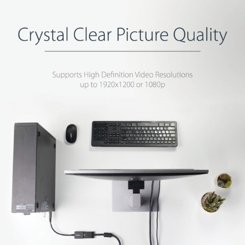 StarTech.com DP2VGA2 video cable adapter 8.86" (0.225 m) DisplayPort VGA (D-Sub) Black