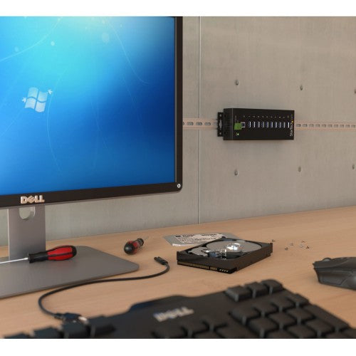 StarTech.com ST1030USBM interface hub USB 3.2 Gen 1 (3.1 Gen 1) Type-B 5000 Mbit/s Black